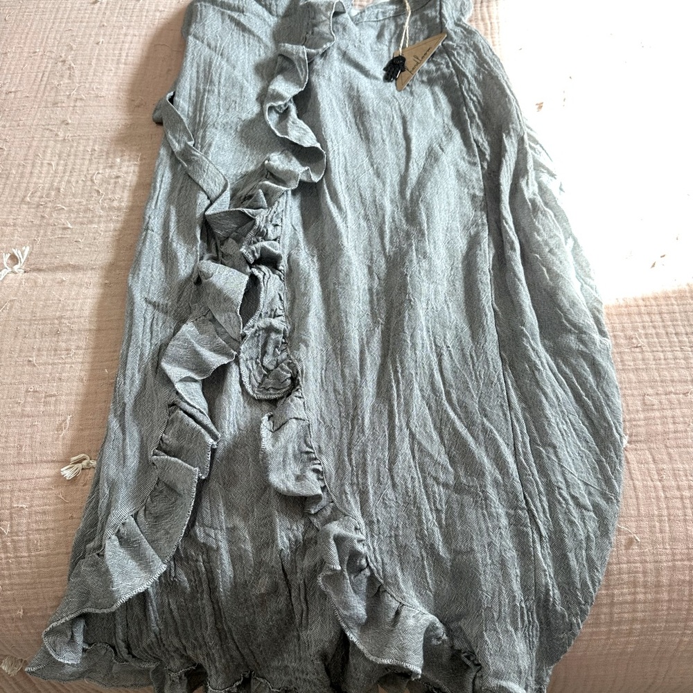 Handloom Turkish cotton wrap skirt - one size - Picture 3 of 3